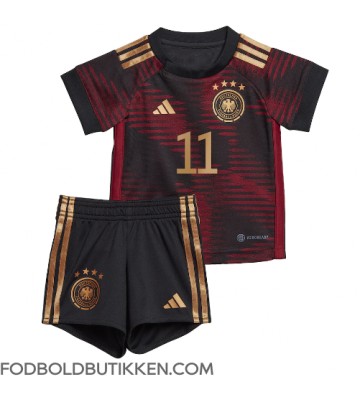 Tyskland Mario Gotze #11 Udebanetrøje Børn VM 2022 Kortærmet (+ Korte bukser)